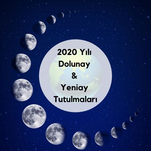 2020 Yılı Dolunay & Yeni Ay ve Tutulmalar