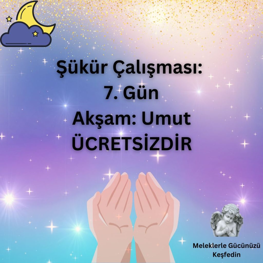 Şükür Çalışması: 7. Gün – Akşam: Umut