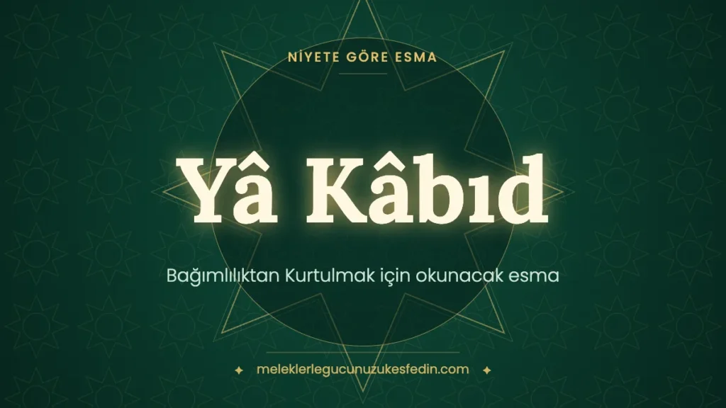 Bağımlılıktan Kurtulmak için Okunacak Esma: Hangi Esma Kaç Kere Okunur?