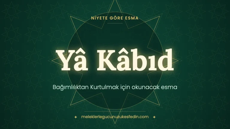 Bağımlılıktan Kurtulmak için Okunacak Esma: Hangi Esma Kaç Kere Okunur?