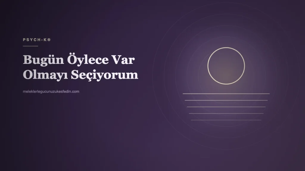 Bugün Öylece Var Olmayı Seçiyorum