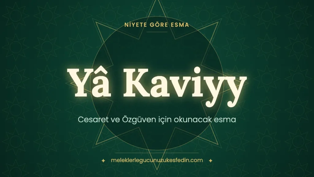 Cesaret ve Özgüven için Okunacak Esma: Hangi Esma Kaç Kere Okunur?