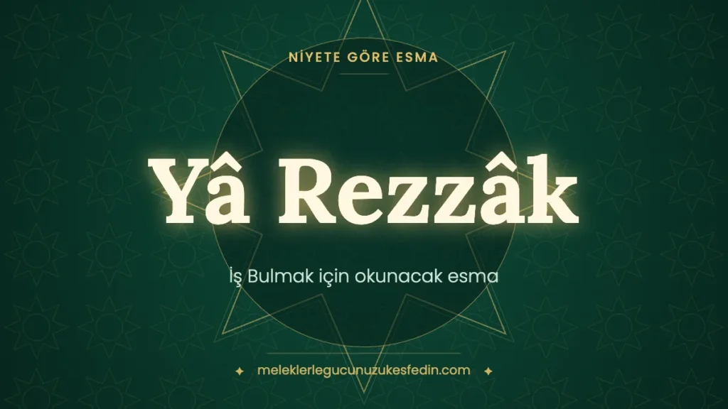 İş Bulmak için Okunacak Esma: Hangi Esma Kaç Kere Okunur?