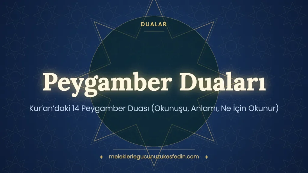 Peygamber Duaları: Kur’an’daki 14 Peygamber Duası (Okunuşu, Anlamı, Ne İçin Okunur)