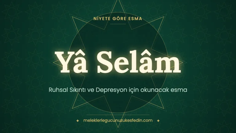 Ruhsal Sıkıntı ve Depresyon için Okunacak Esma: Hangi Esma Kaç Kere Okunur?
