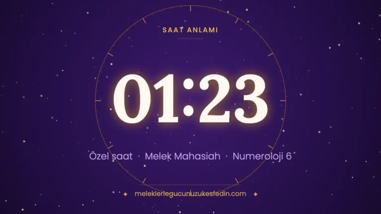 01.23 Saat Anlamı: Aşk, Melek ve Numeroloji Mesajı | 0123 Melek Sayısı
