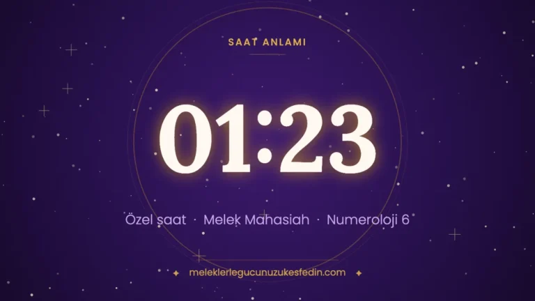 01.23 Saat Anlamı: Aşk, Melek ve Numeroloji Mesajı (2026) | 0123 Melek Sayısı