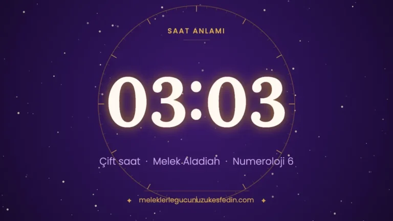03.03 Saat Anlamı: Aşk, Melek ve Numeroloji Mesajı