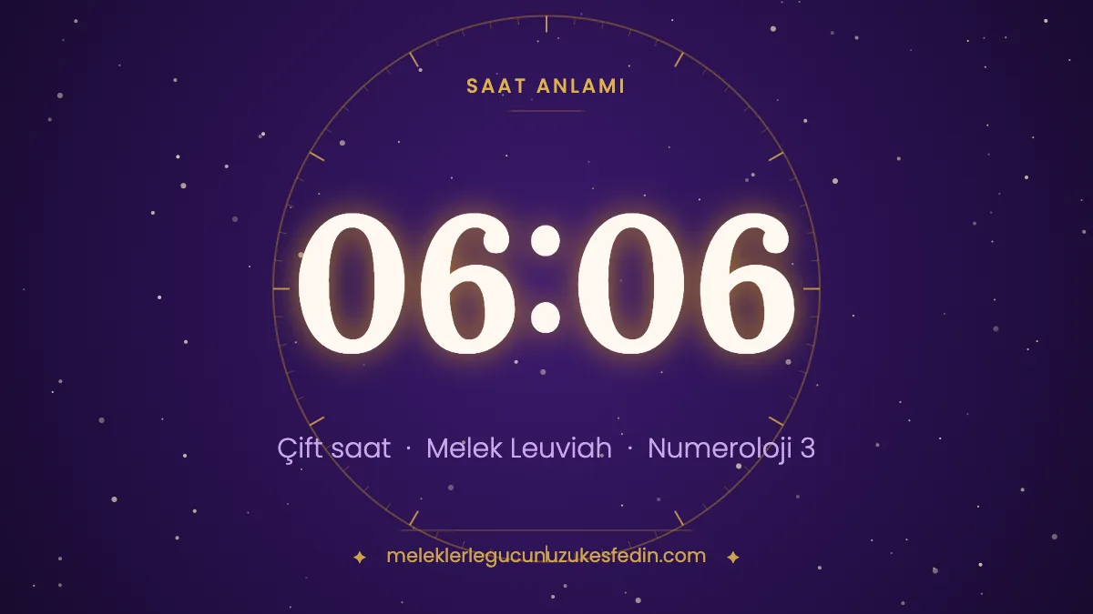 06.06 Saat Anlamı: Aşk, Melek ve Numeroloji Mesajı
