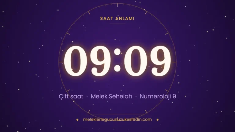 09.09 Saat Anlamı: Aşk, Melek ve Numeroloji Mesajı
