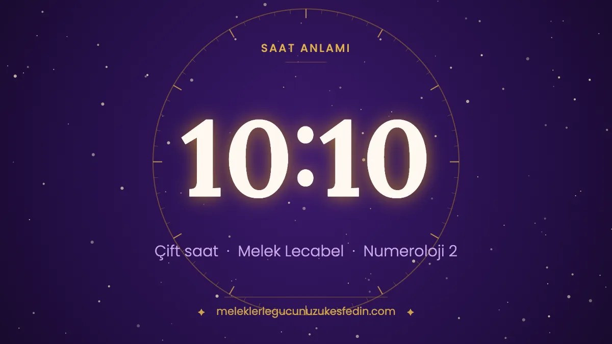 10.10 Saat Anlamı: Aşk, Melek ve Numeroloji Mesajı