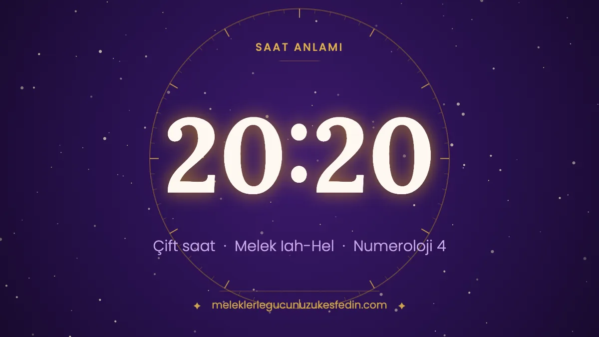 20.20 Saat Anlamı: Aşk, Melek ve Numeroloji Mesajı