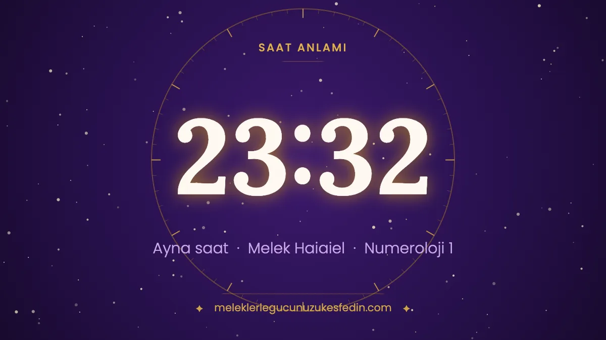 23.32 Saat Anlamı: Aşk, Melek ve Numeroloji Mesajı