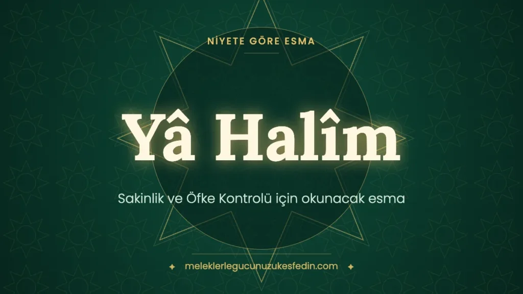 Sakinlik ve Öfke Kontrolü için Okunacak Esma: Hangi Esma Kaç Kere Okunur?
