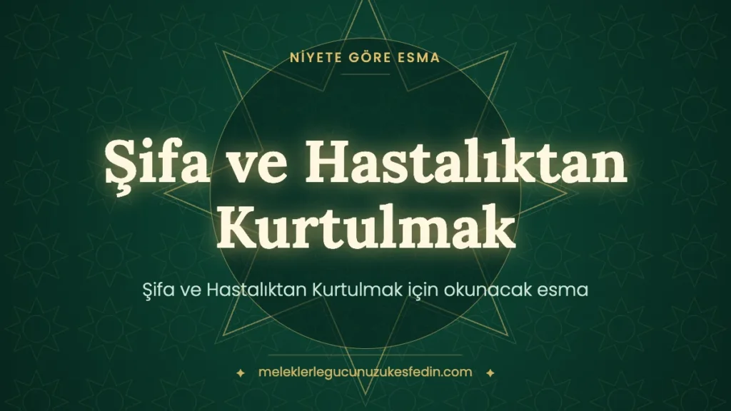 Şifa ve Hastalıktan Kurtulmak için Okunacak Esma: Hangi Esma Kaç Kere Okunur?
